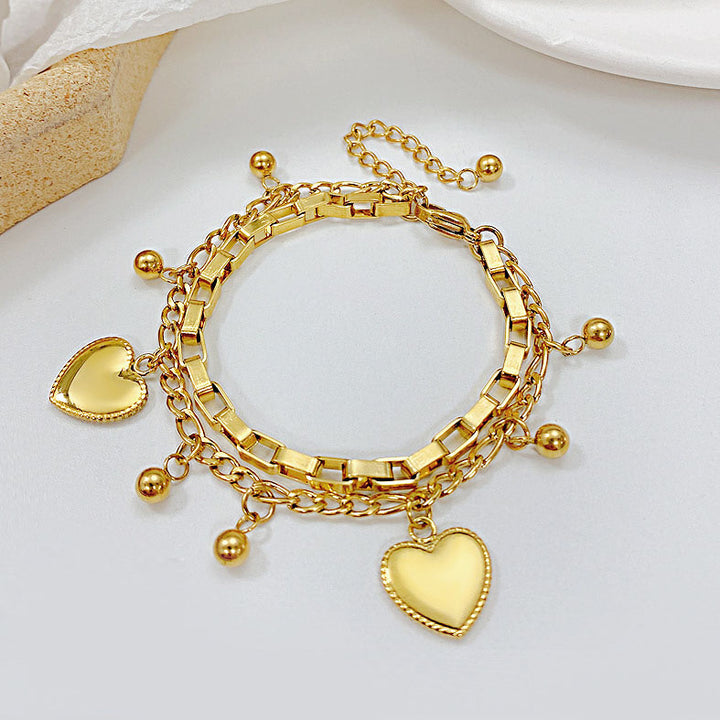 Heart Pendant Bracelet