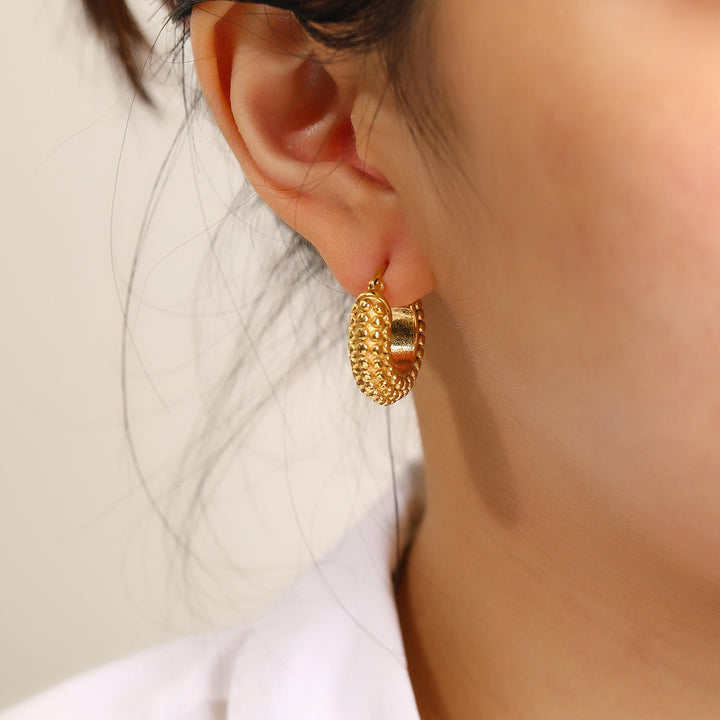 Small Beads Hoop Earrings