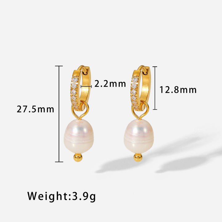 Pearl Pendant Earrings