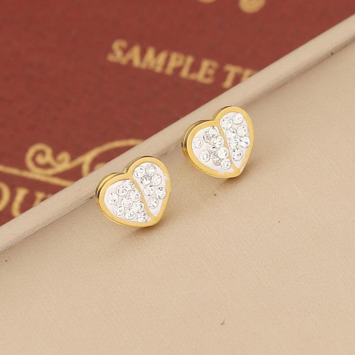 Diamond Zircon Heart Jewelry Set